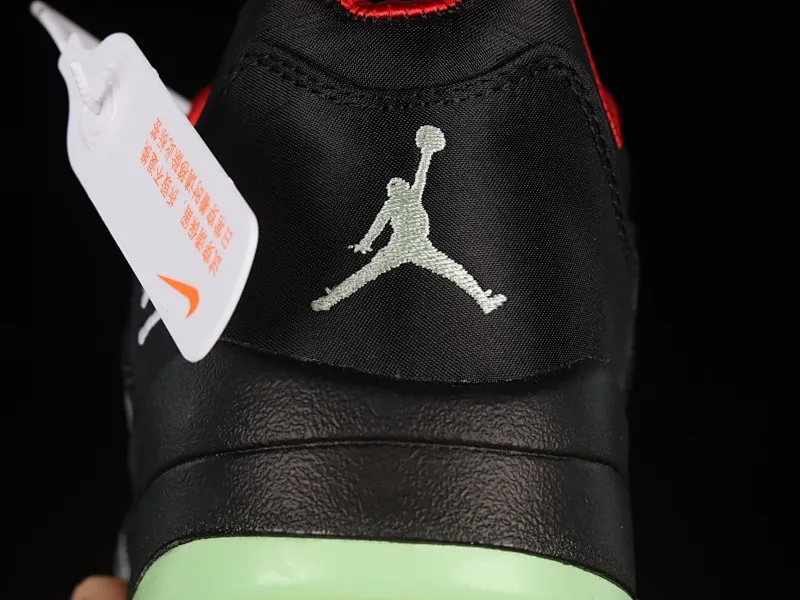 All categories Air Jordan Jordan series basketball shoes Air Jordan 5 G version Clot x Air Jordan 5 Retro Low "CNY" AJ5 Jordan 5 Chinese New Year Black Red Silk Jade Luminous Tear DM4640-036